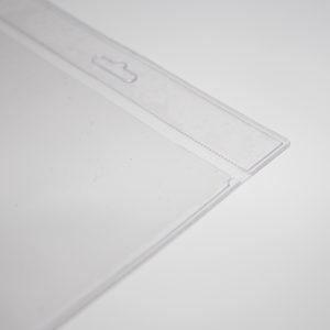 Cliphülle 11,6 x 13 cm - Detail Einreißschutz