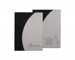 Kondolenzlistenmappe A4 Feder - Kreuz - Design Bogen FLOCK - SPECIAL 1.1