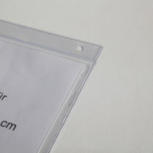 Cliphülle 11,6 x 13 cm mit 2 Rundlöchern