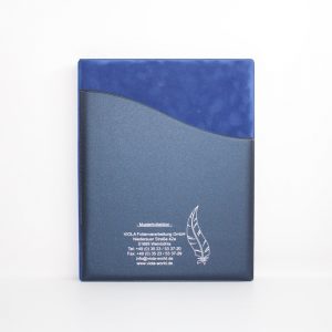 Kondolenz-Ringbuch A4 - Design Welle - 3.1 - Feder