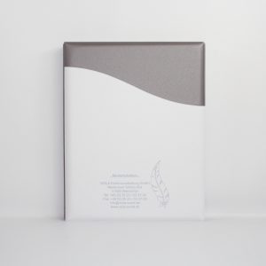 Kondolenz-Ringbuch A4 - Design Welle 3.2 - Feder