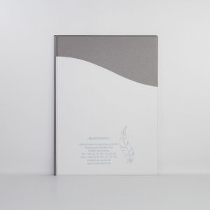 Kondolenzlistenmappe A4 Design - Welle SPECIAL / UNICOLOR 3.2 - Feder