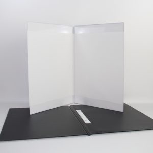 Kondolenzlistenmappe - innen weiß / Arbeitsmappe A4 innen schwarz