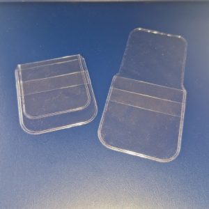 Münztaschen mit Klappe 6 x 6 cm