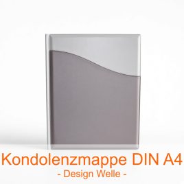 Kondolenzmappe DIN A4 - Design Welle - Produkt des Monats